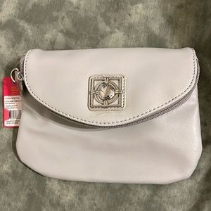 Catherine Malandrino LIGHT GREY / /off white bag new